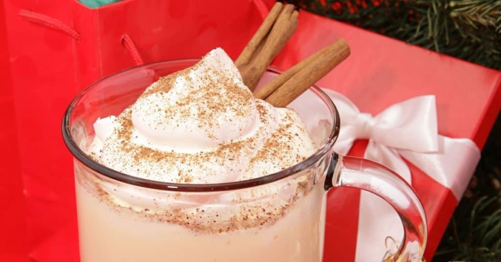 best keto eggnog with whipped cream