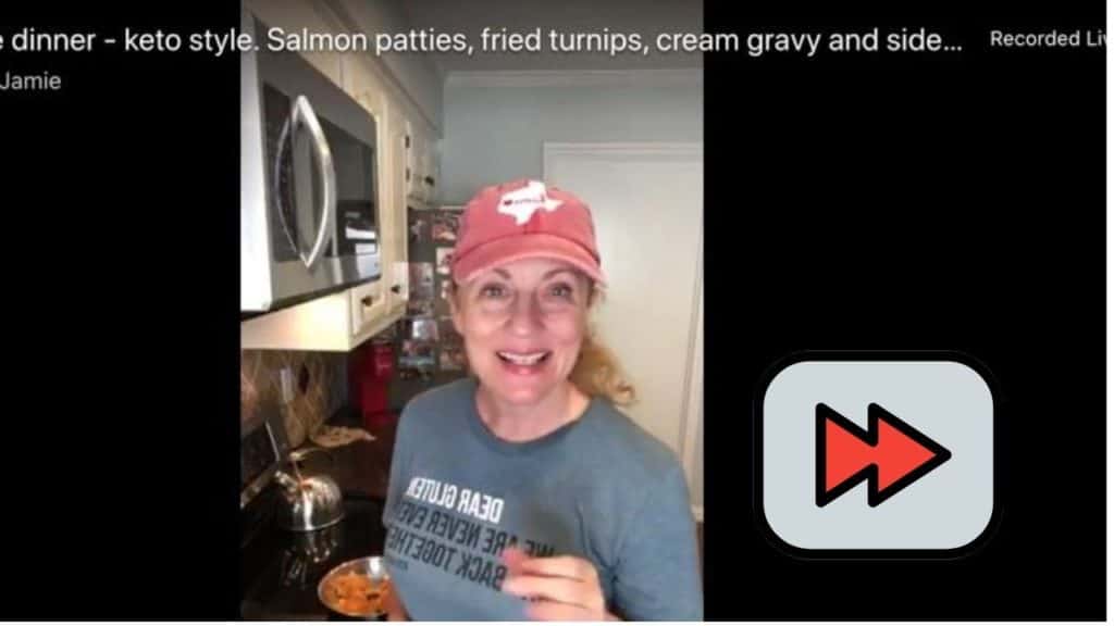 Keto salmon patty video