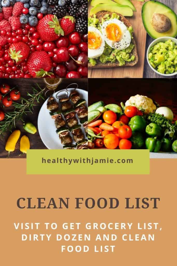 Pin the clean food list to Pinterest 