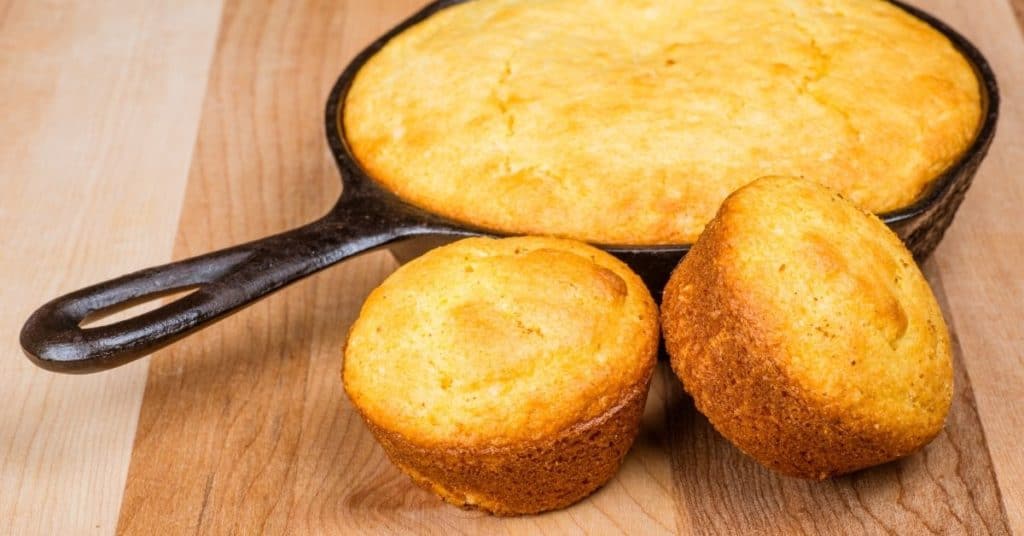 keto cornbread in cast iron or muffins history