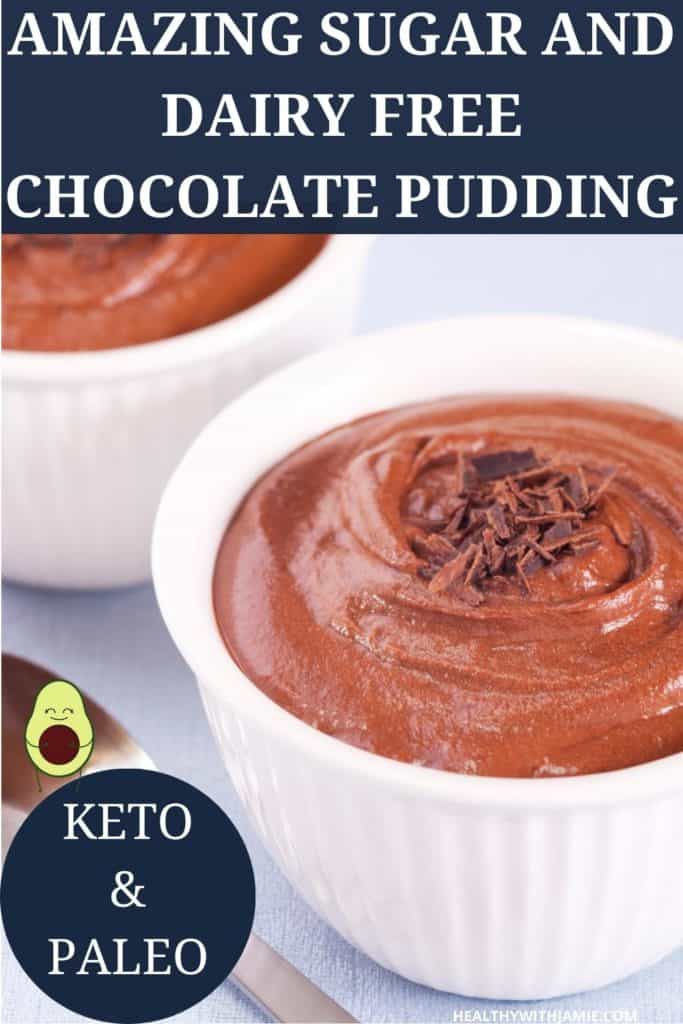 Dairy And Sugar Free Chocolate Pudding keto gluten free low carb 